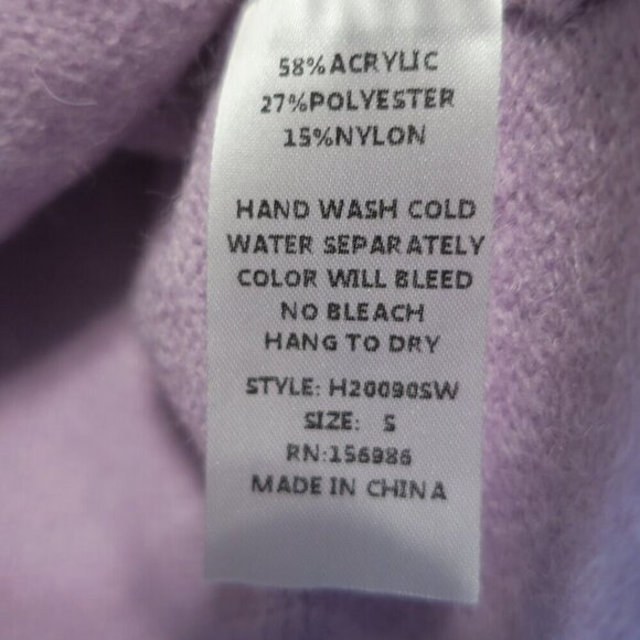 Idem Ditto Sweater Pencil Skirt Purple White Contrast Faux Pockets Women's Small - Picture 2 of 4